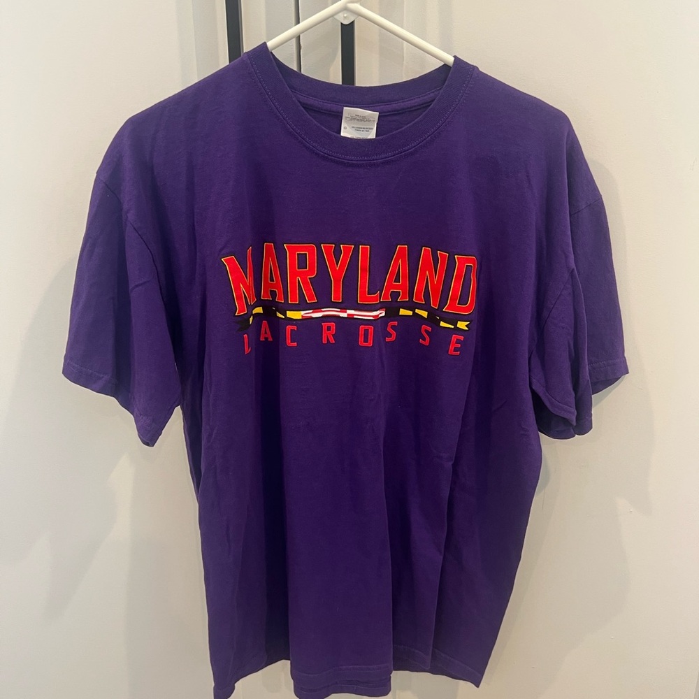 Gildan Purple Maryland Lacrosse Tee